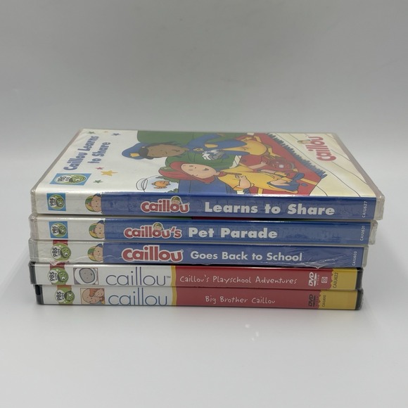 Caillou DVDs PBS Kids Lot Of FIVE NEW SEALED - Picture 9 of 10